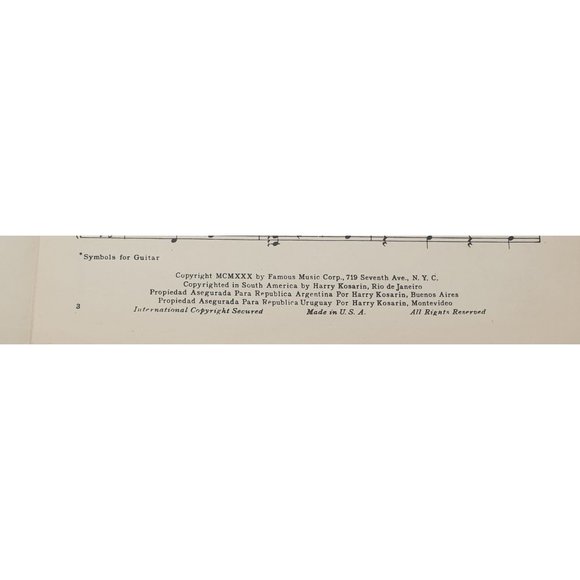 Vintage Sheet Music 1930 My Ideal Piano Voice Ukulele Leo Robin Barry Wood - Picture 4 of 4